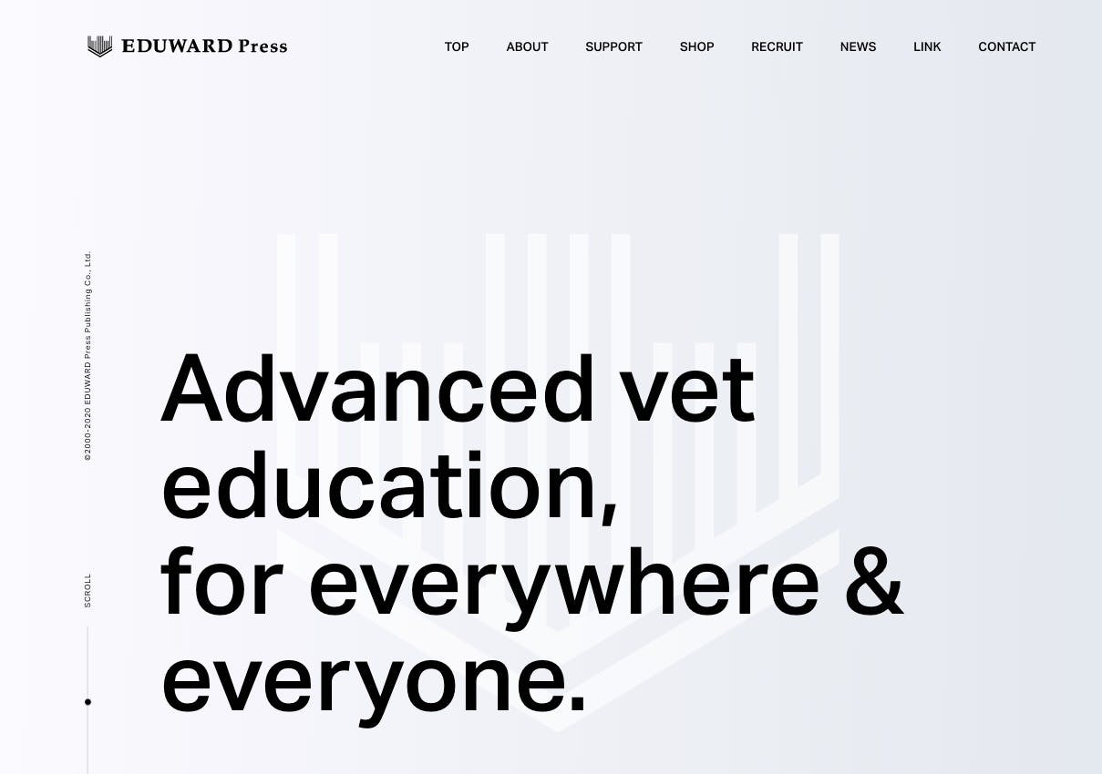 Cover Image for エデュワードプレスオフィシャルサイト | 最先端の獣医学教育を、すべての場所に、すべての人に。