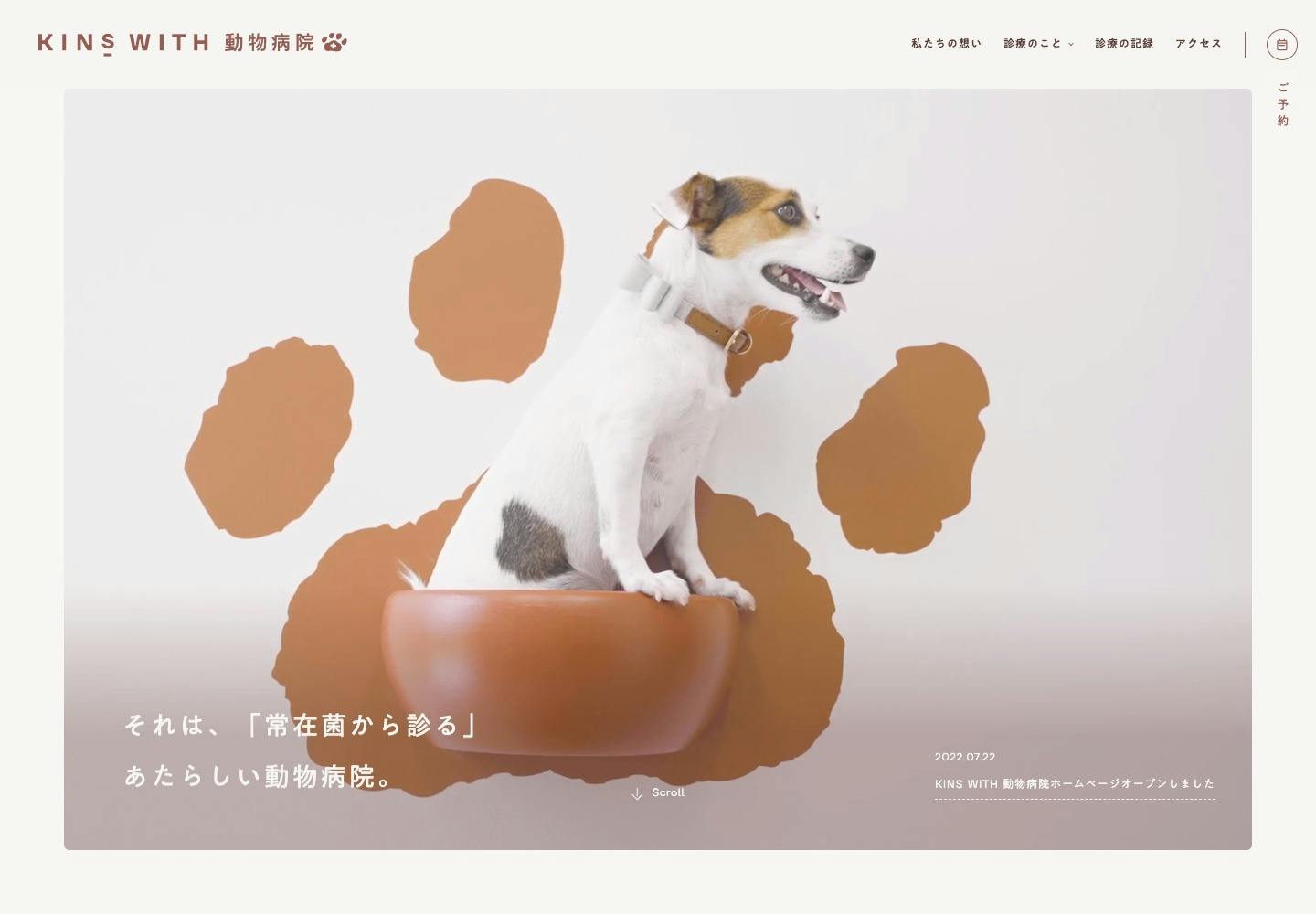 Cover Image for KINS WITH 動物病院 | 「常在菌から診る」 あたらしい動物病院。