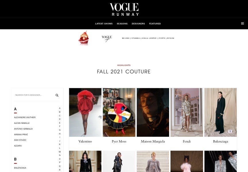 Cover Image for Fashion Shows: Fashion Week, Runway, Designer Collections | Vogue